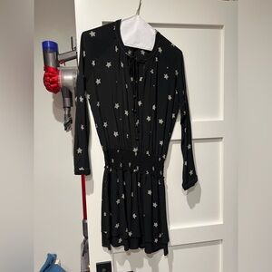 Rails dress. Size M. Black with white star pattern.